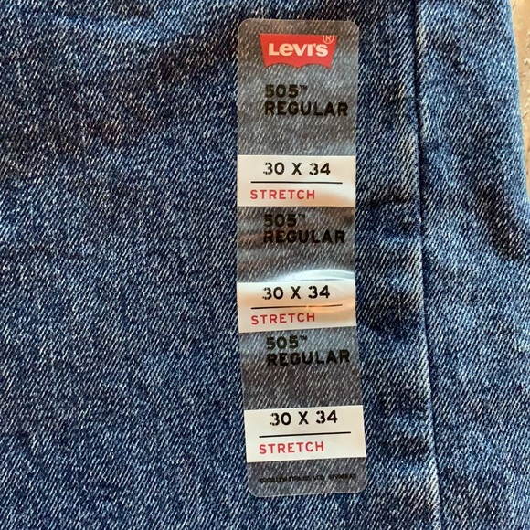 Levi’s 505 Regular Fit Stretch Men’s Jeans - Picture 6 of 7